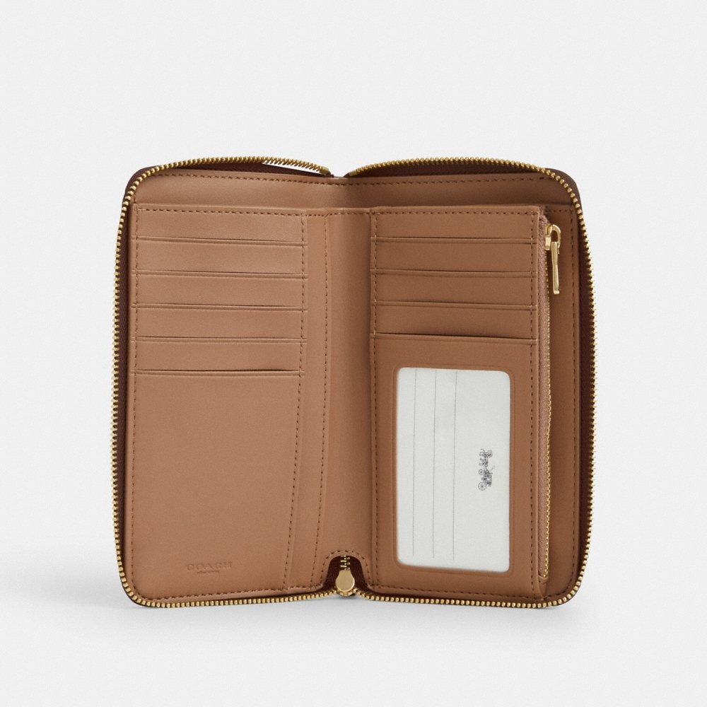 Coach Outlet Medium ID Zip Wallet In Signature Canvas - Preorder