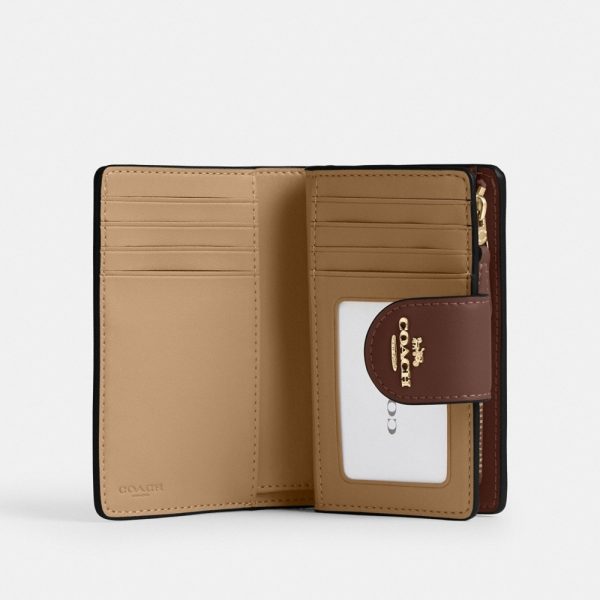 Coach Outlet Medium Corner Zip Wallet In Signature Canvas - Preorder