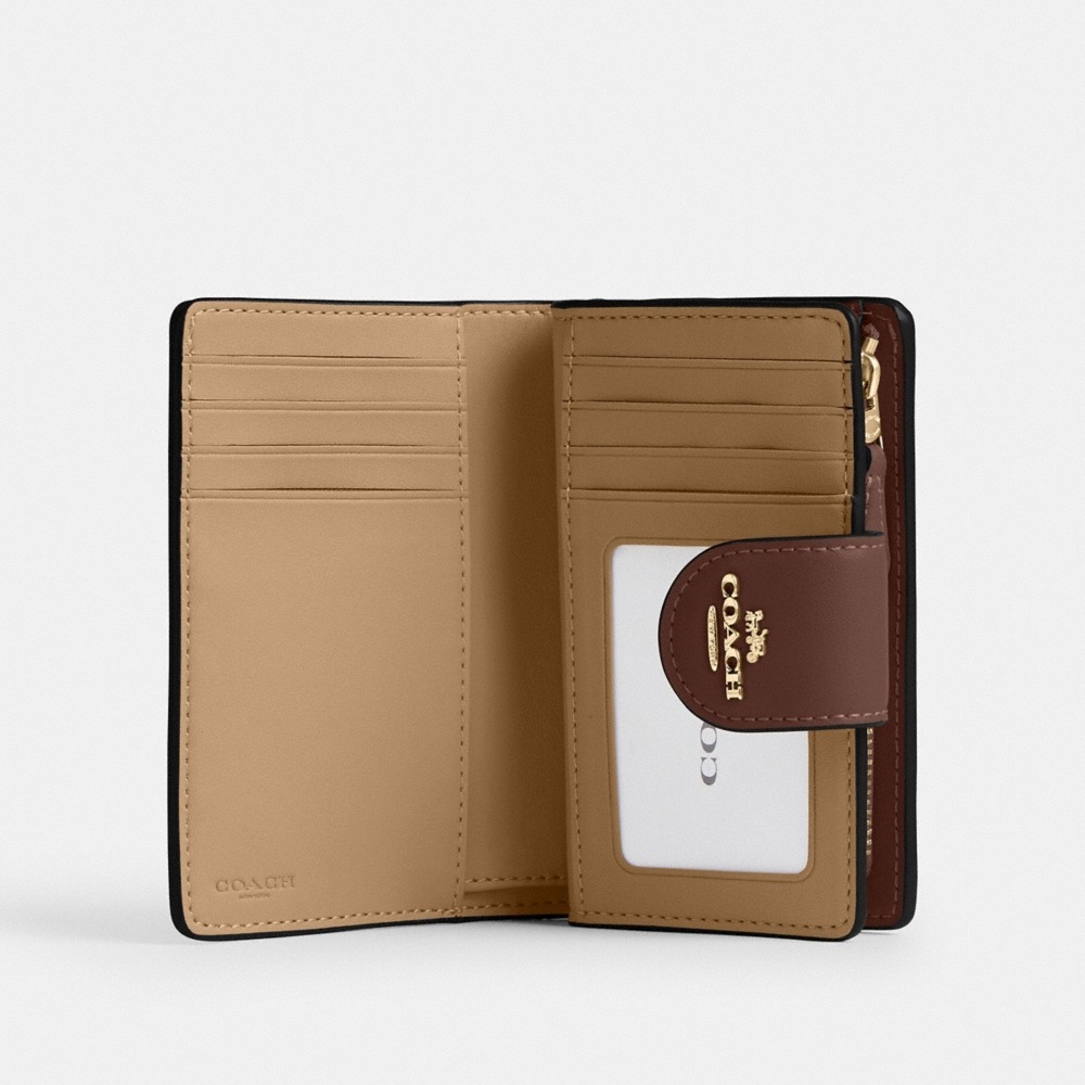 Coach Outlet Medium Corner Zip Wallet In Signature Canvas - Preorder