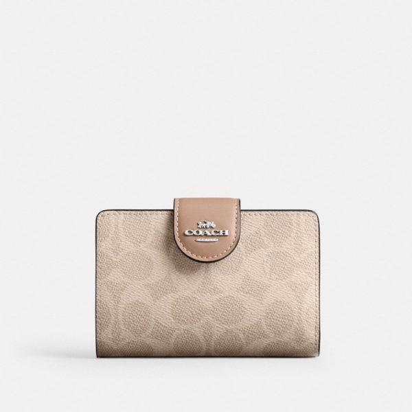 Coach Outlet Medium Corner Zip Wallet In Signature Canvas - Preorder