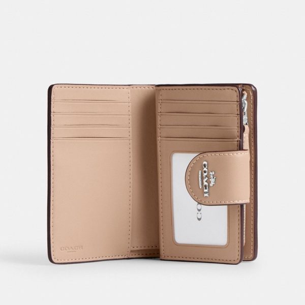 Coach Outlet Medium Corner Zip Wallet In Signature Canvas - Preorder