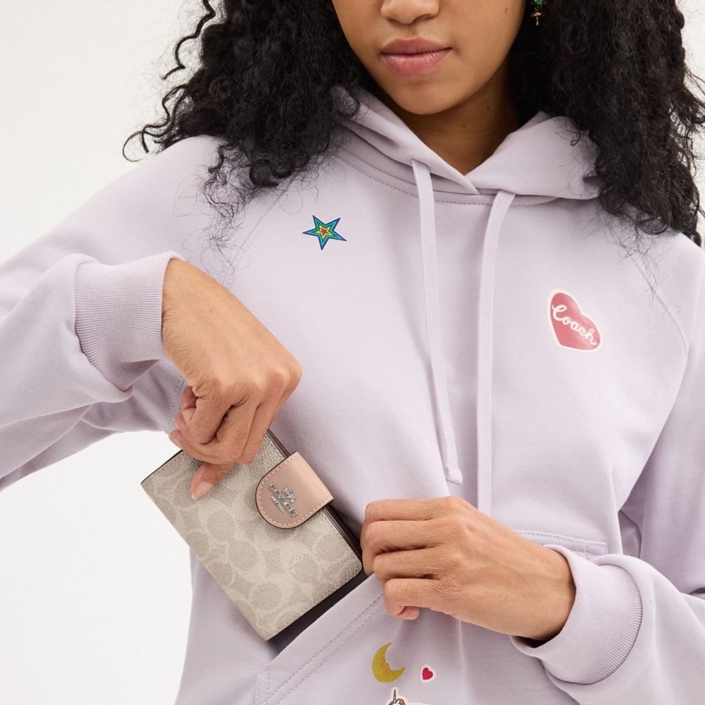 Coach Outlet Medium Corner Zip Wallet In Signature Canvas - Preorder