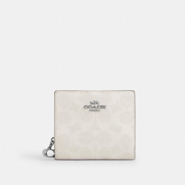 Coach Outlet Snap Wallet In Signature Canvas - Preorder