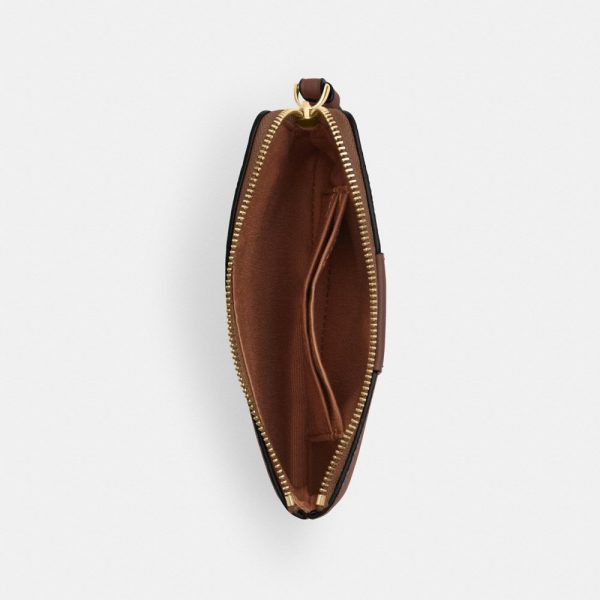 Coach Outlet Corner Zip Wristlet In Signature Canvas With Stripe - Preorder