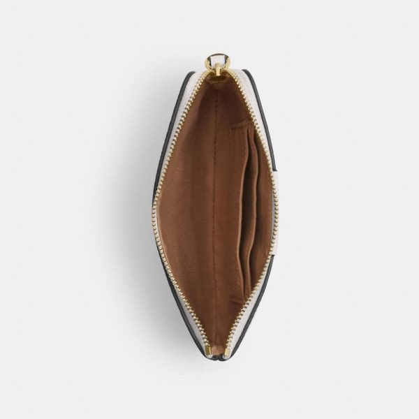 Coach Outlet Corner Zip Wristlet In Signature Canvas With Stripe - Preorder