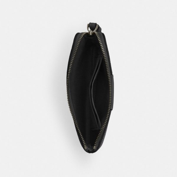 Coach Outlet Corner Zip Wristlet In Signature Canvas With Stripe - Preorder