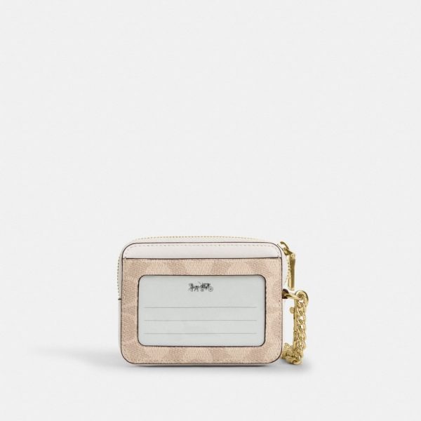 Coach Outlet Zip Card Case In Signature Canvas - Preorder