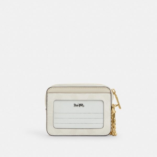 Coach Outlet Zip Card Case In Signature Canvas - Preorder