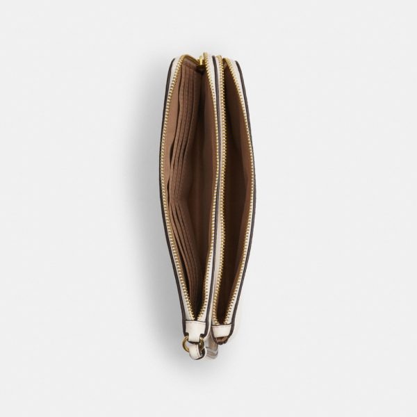 Coach Outlet Double Zip Wallet In Signature Canvas - Preorder