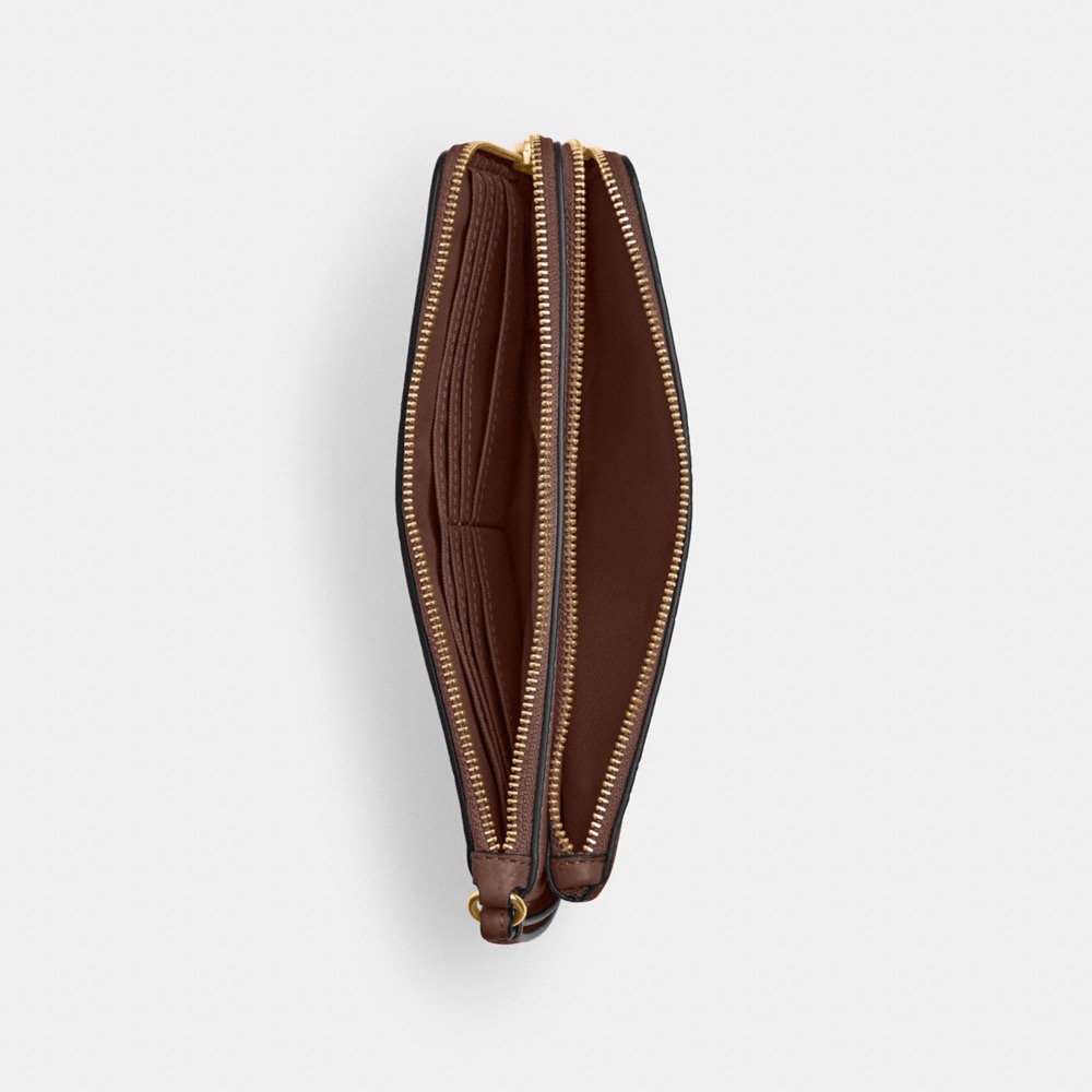 Coach Outlet Double Zip Wallet In Signature Canvas - Preorder
