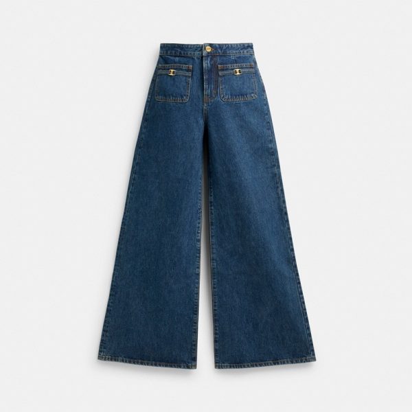 Coach Outlet Heritage C Loom Pants In Organic Cotton - Preorder