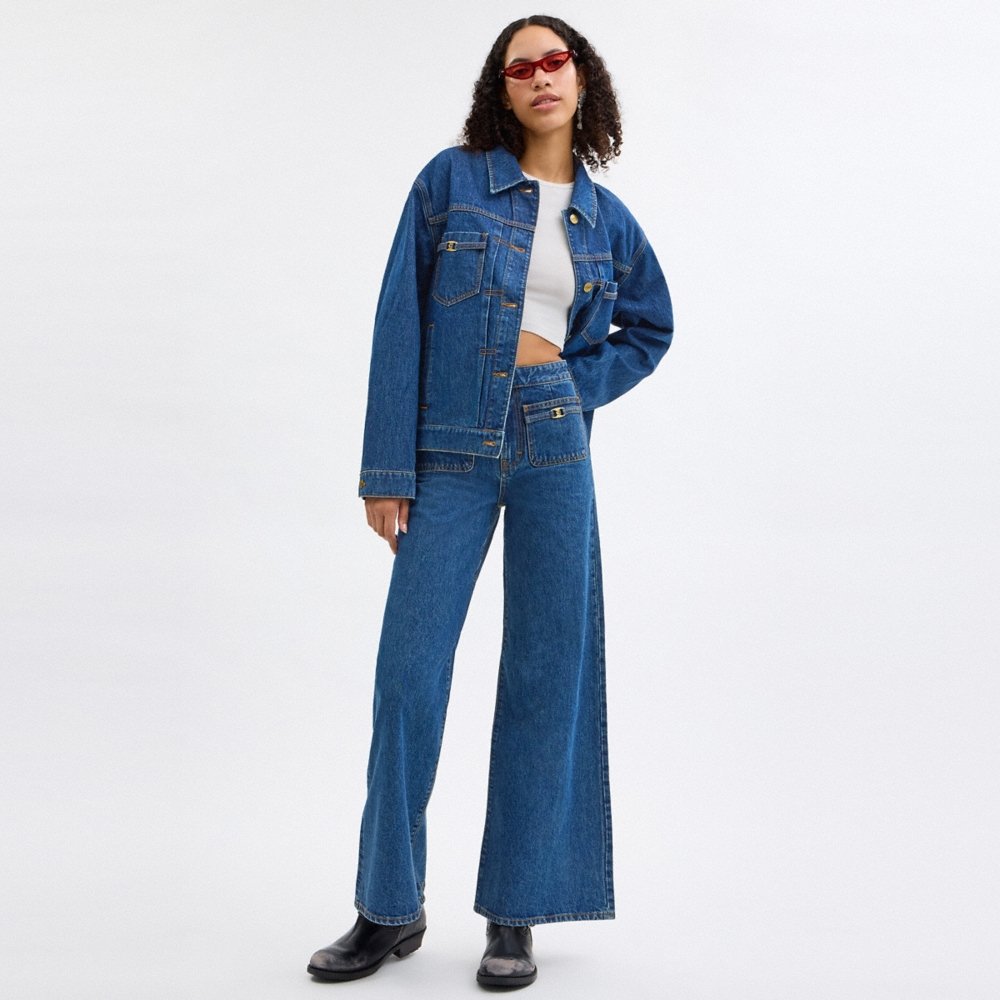 Coach Outlet Heritage C Loom Pants In Organic Cotton - Preorder