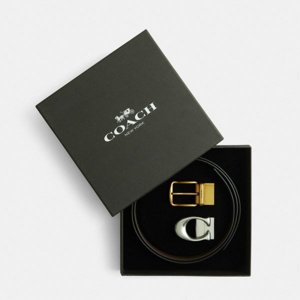 Coach Restored Signature And Harness Buckle Cut-To-Size Belt, 32MM - Preorder