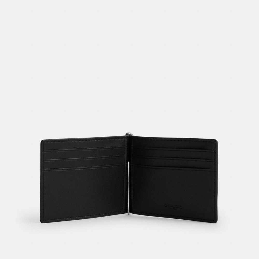 Coach Outlet Slim Money Clip Billfold Wallet In Signature Canvas - Preorder