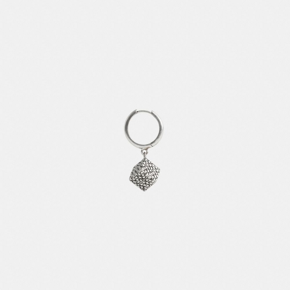 Coach Quilted Cube Huggie Earring - Preorder