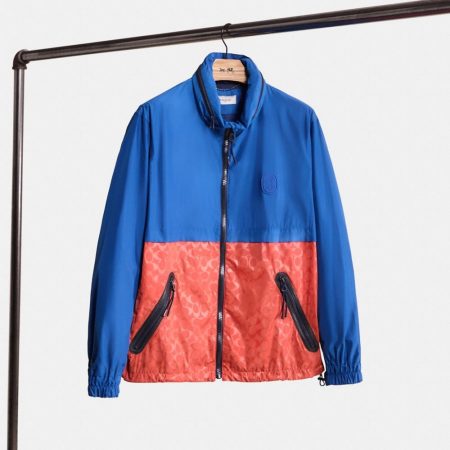 Coach Restored Core Windbreaker - Preorder — Blue/Orange