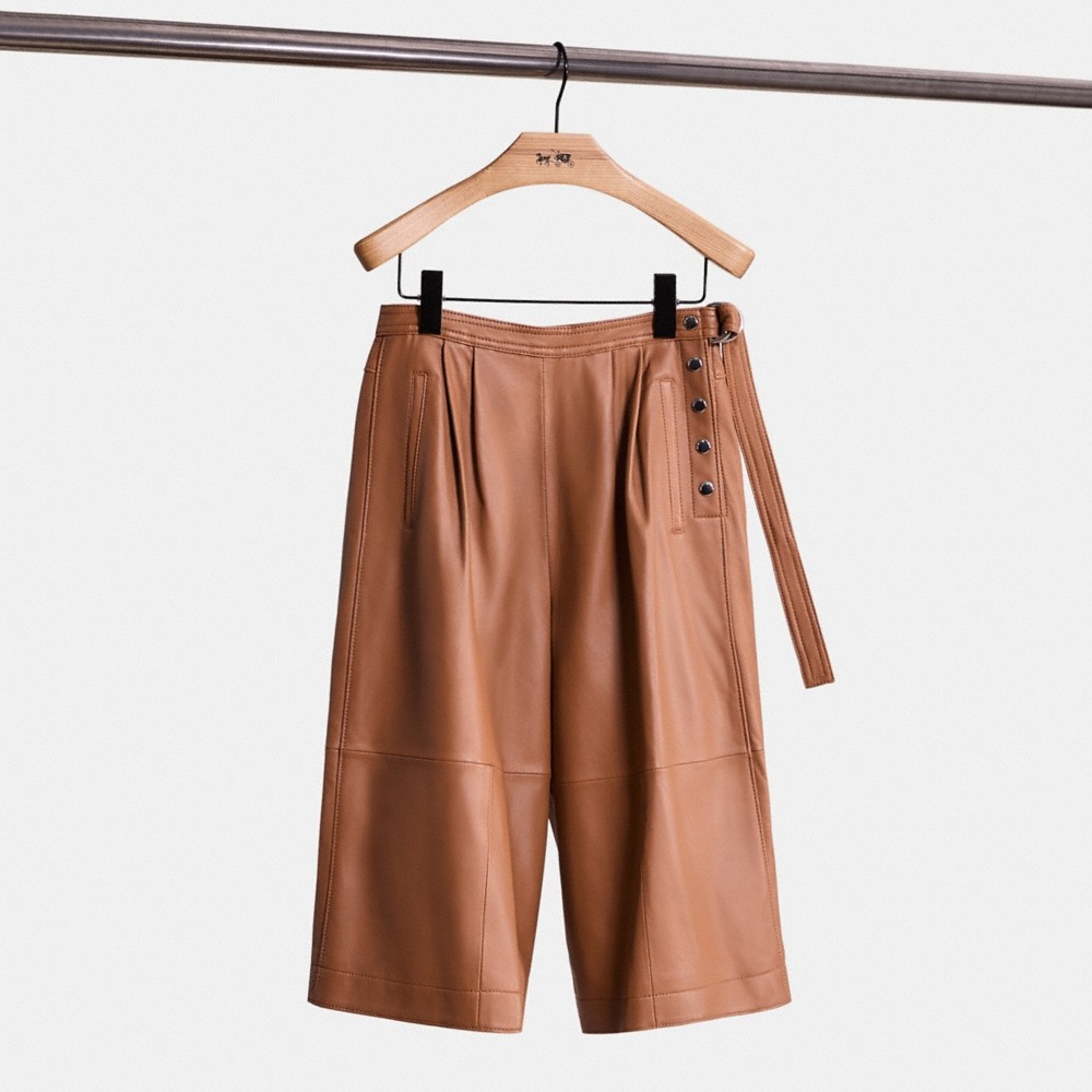 Coach Restored Leather Culottes - Preorder