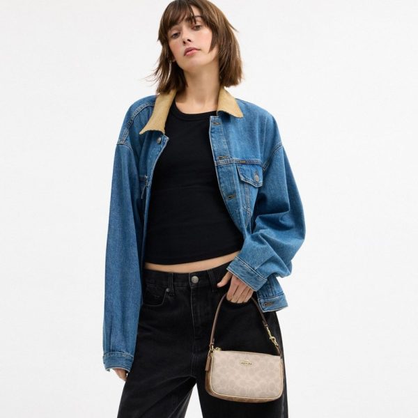 Coach Outlet Nolita 19 In Blocked Signature Canvas - Preorder