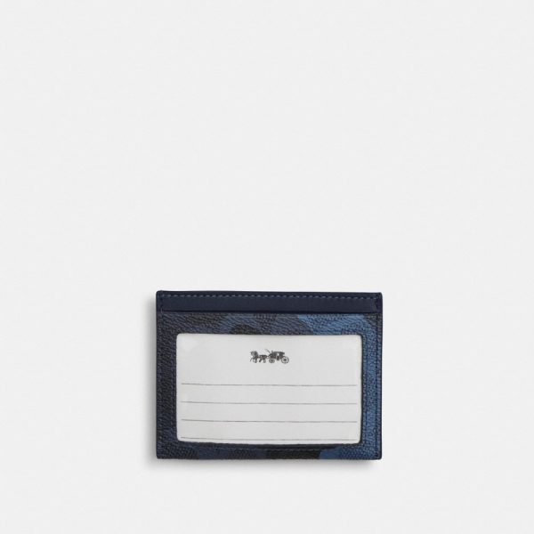 Coach Outlet Slim ID Card Case In Signature Camo Print - Preorder