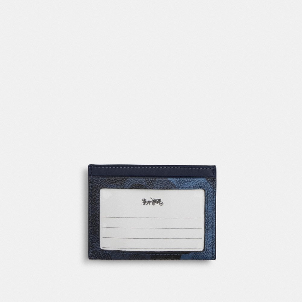 Coach Outlet Slim ID Card Case In Signature Camo Print - Preorder