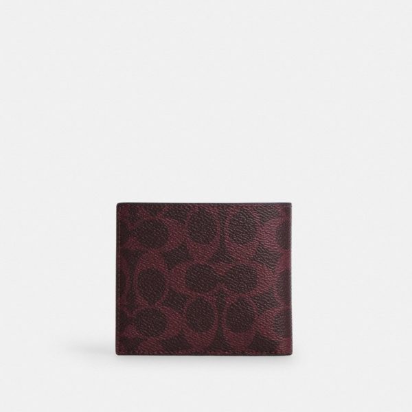 Coach Outlet Id Billfold Wallet In Signature Canvas - Preorder