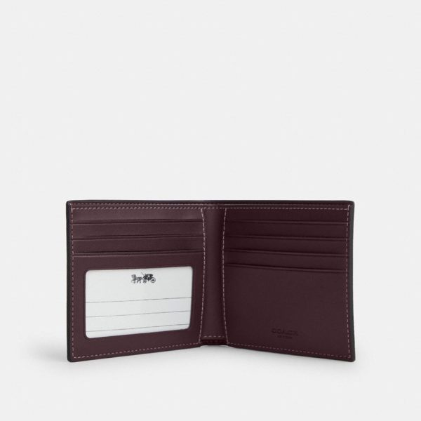 Coach Outlet Id Billfold Wallet In Signature Canvas - Preorder