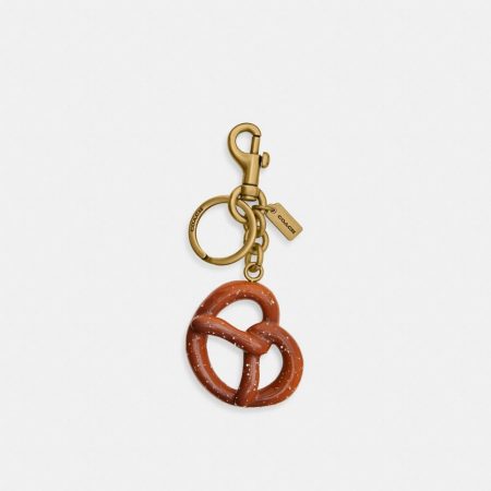 Coach Outlet Small Pretzel Bag Charm - Preorder — Brass/Multi