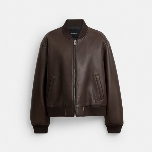 Coach Outlet Leather Bomber - Preorder
