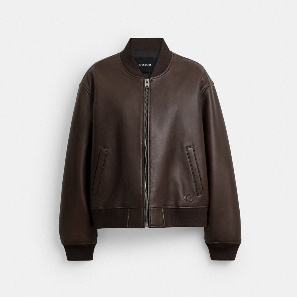 Coach Outlet Leather Bomber - Preorder