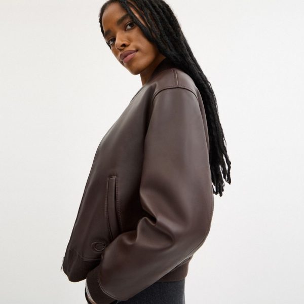 Coach Outlet Leather Bomber - Preorder
