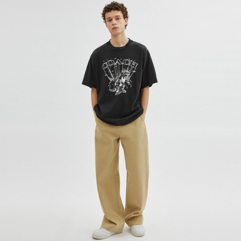 Coach Outlet T-Rex Relaxed T-Shirt In Organic Cotton - Preorder