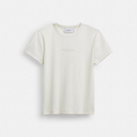 Coach Outlet New York Ribbed T-Shirt - Preorder — White
