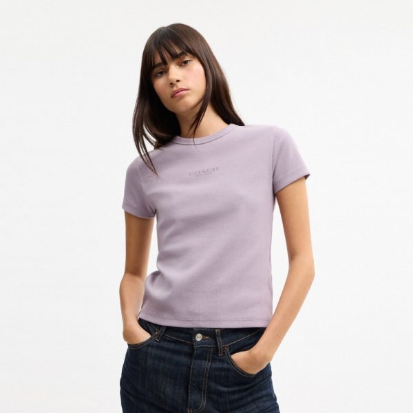 Coach Outlet New York Ribbed T-Shirt - Preorder