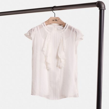 Coach Restored Ruffle Blouse - Preorder — Ivory