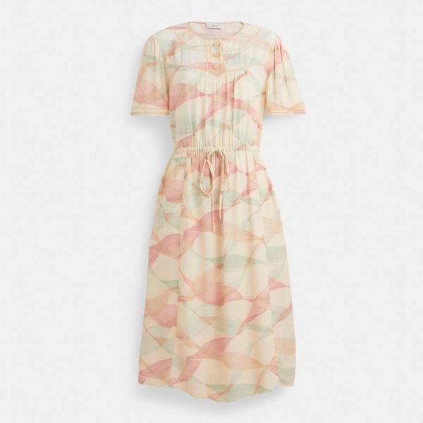 Coach Restored Trompe L'Oeil Short Sleeve Dress - Preorder