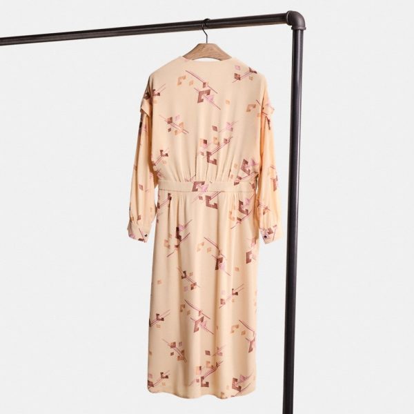 Coach Restored Crepe Draped Midi Dress - Preorder