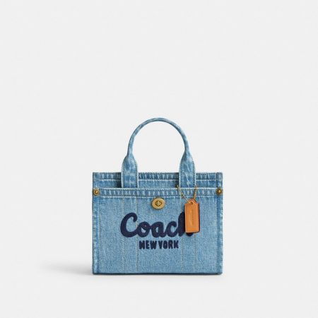 Coach Cargo Tote Bag 20 - Preorder — Brass/Indigo