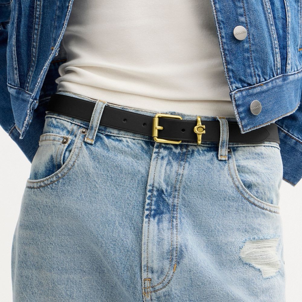 Coach Roller Buckle Belt, 25 Mm - Preorder