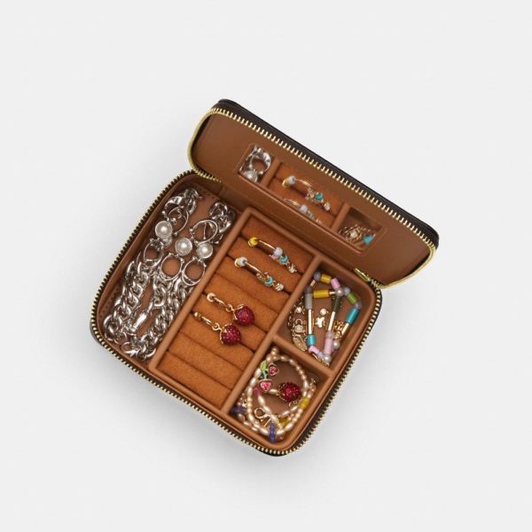 Coach Outlet Large Jewelry Box In Signature Canvas - Preorder