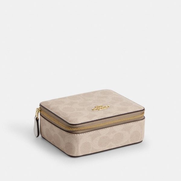 Coach Outlet Large Jewelry Box In Signature Canvas - Preorder
