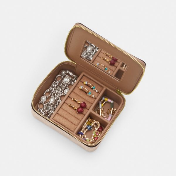 Coach Outlet Large Jewelry Box In Signature Canvas - Preorder