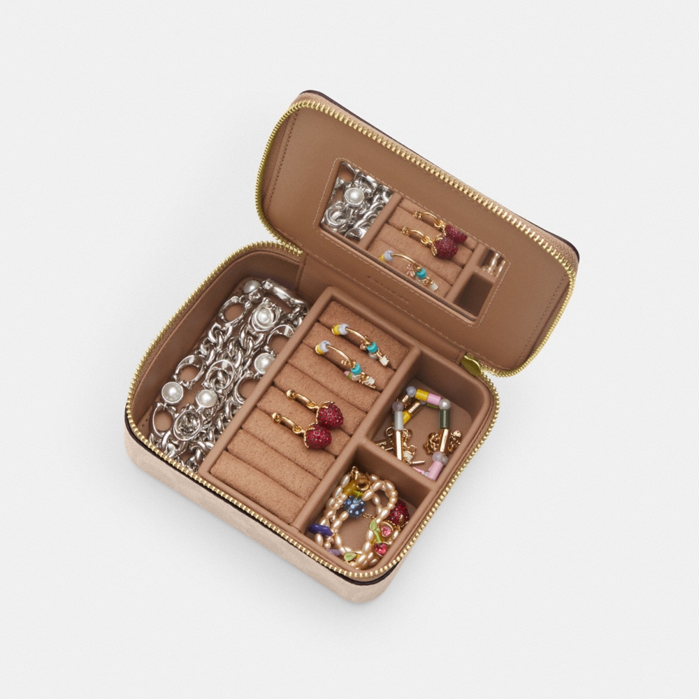 Coach Outlet Large Jewelry Box In Signature Canvas - Preorder