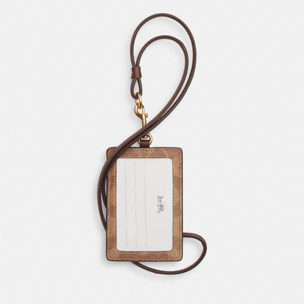 Coach Outlet ID Lanyard In Signaure Canvas - Preorder