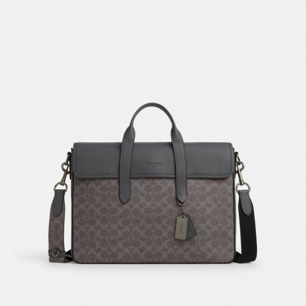 Coach Outlet Sullivan Portfolio Brief In Signature Canvas - Preorder