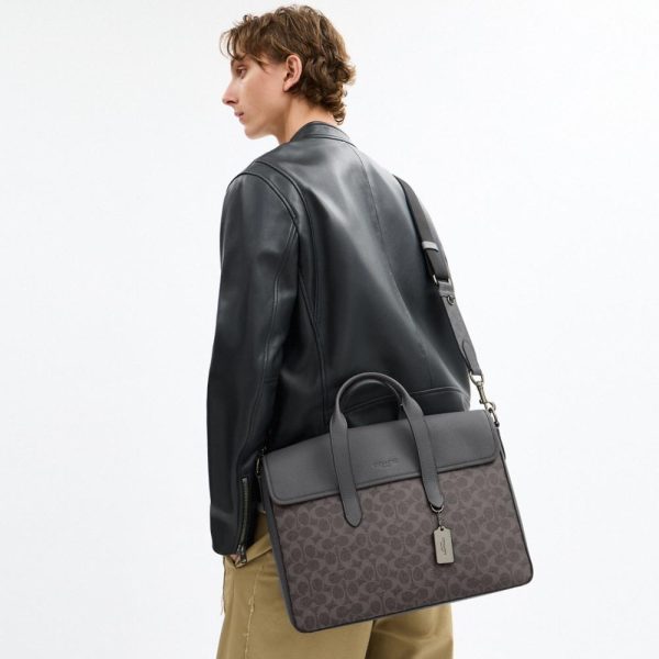 Coach Outlet Sullivan Portfolio Brief In Signature Canvas - Preorder