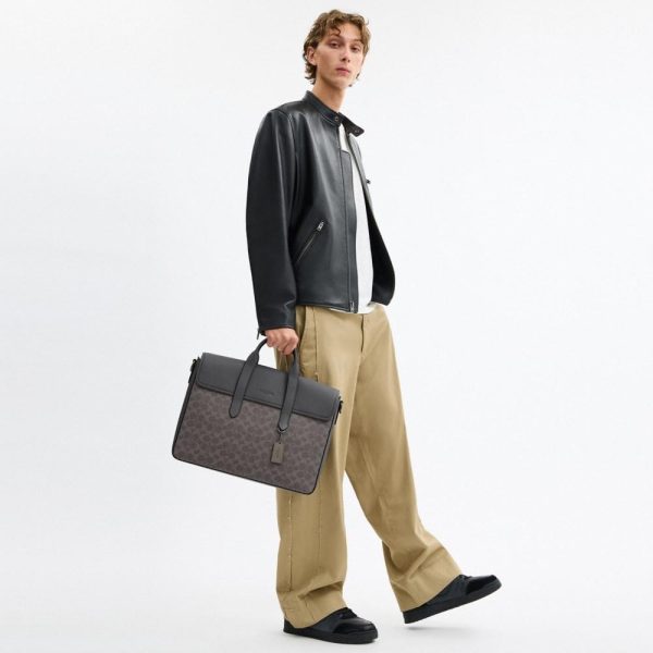 Coach Outlet Sullivan Portfolio Brief In Signature Canvas - Preorder