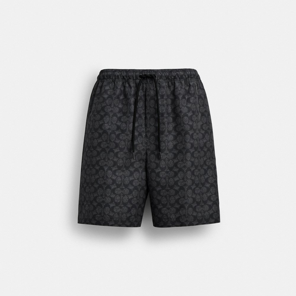 Coach Outlet Signature Swim Trunks In Recycled Polyester - Preorder