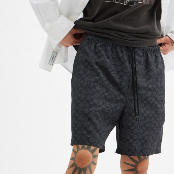 Coach Outlet Signature Swim Trunks In Recycled Polyester - Preorder