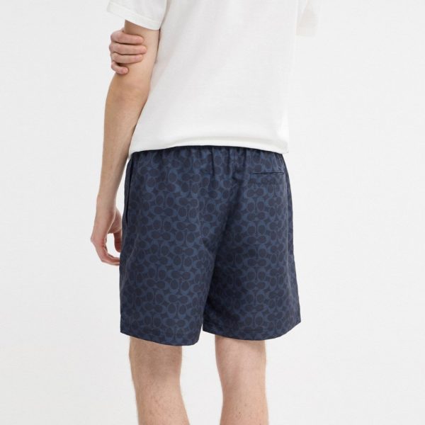Coach Outlet Signature Swim Trunks In Recycled Polyester - Preorder