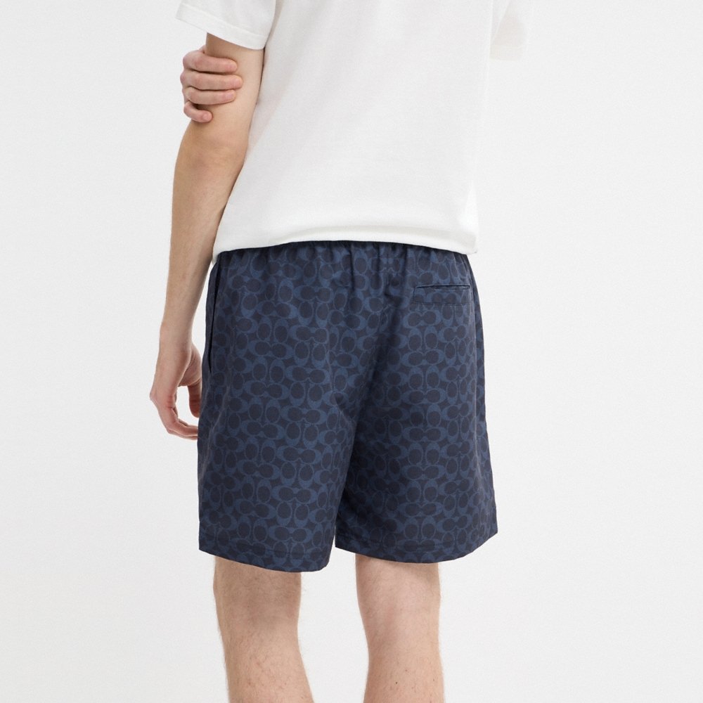 Coach Outlet Signature Swim Trunks In Recycled Polyester - Preorder